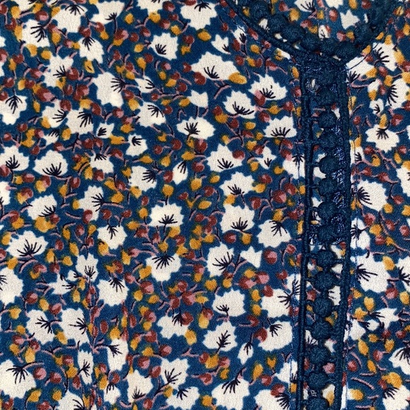 Sienna Sky Floral Peplum 3/4 Sleeve Blouse - Picture 7 of 13